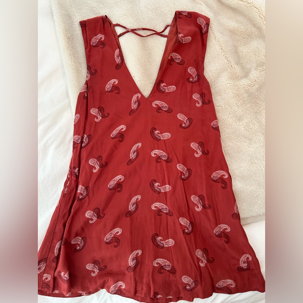 Free People Jagger printed mini dress